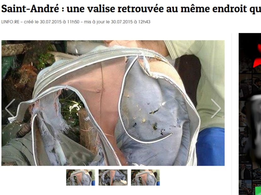 Screencap of the Linfo.re article with a picture of the recovered item