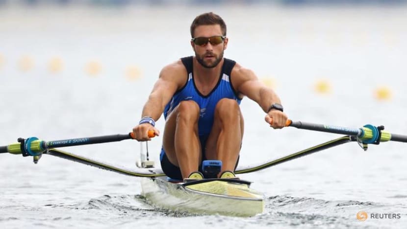 Olympics-Rowing-Greece's Stefanos Ntouskos wins men's single sculls gold Olympics-Rowing-Greece's Stefanos Ntouskos wins men's single sculls gold