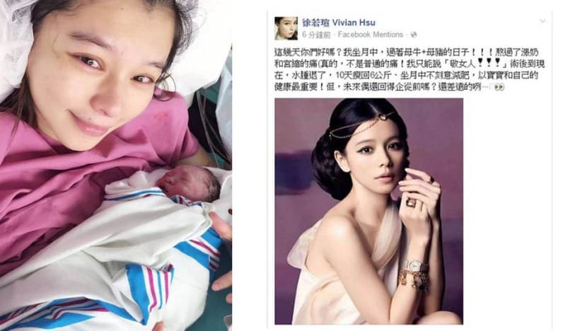 Vivian Hsu nursing newborn “like a cow”