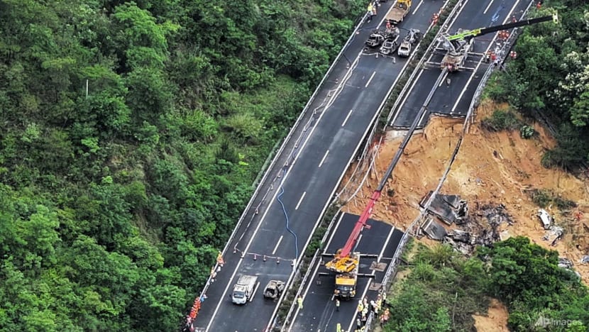 At least 24 people killed in south China road collapse - CNA