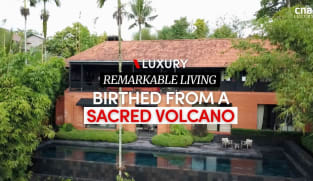 This modern Balinese longhouse commands a spectacular view of the volcano Mount Agung | CNA Luxury