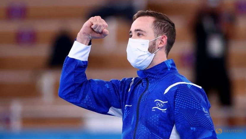 Olympics-Gymnastics-Israel's Dolgopyat wins gold in men's floor final Olympics-Gymnastics-Israel's Dolgopyat wins gold in men's floor final