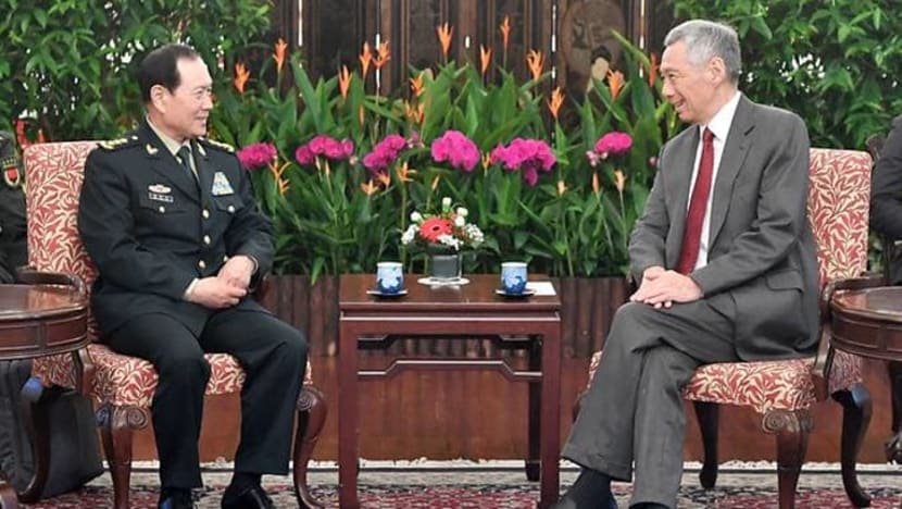 PM Lee, Menteri Pertahanan China bertemu di Istana PM Lee, Menteri Pertahanan China bertemu di Istana