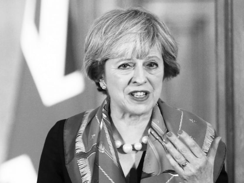 Britain’s Prime Minister Theresa May says she will formally discuss Britain’s break-up with the European Union by the 

end of next March. Photo: Reuters