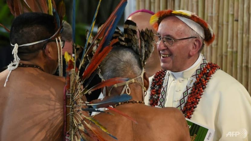 Pope condemns 'interests' that caused Amazon fires Pope condemns 'interests' that caused Amazon fires