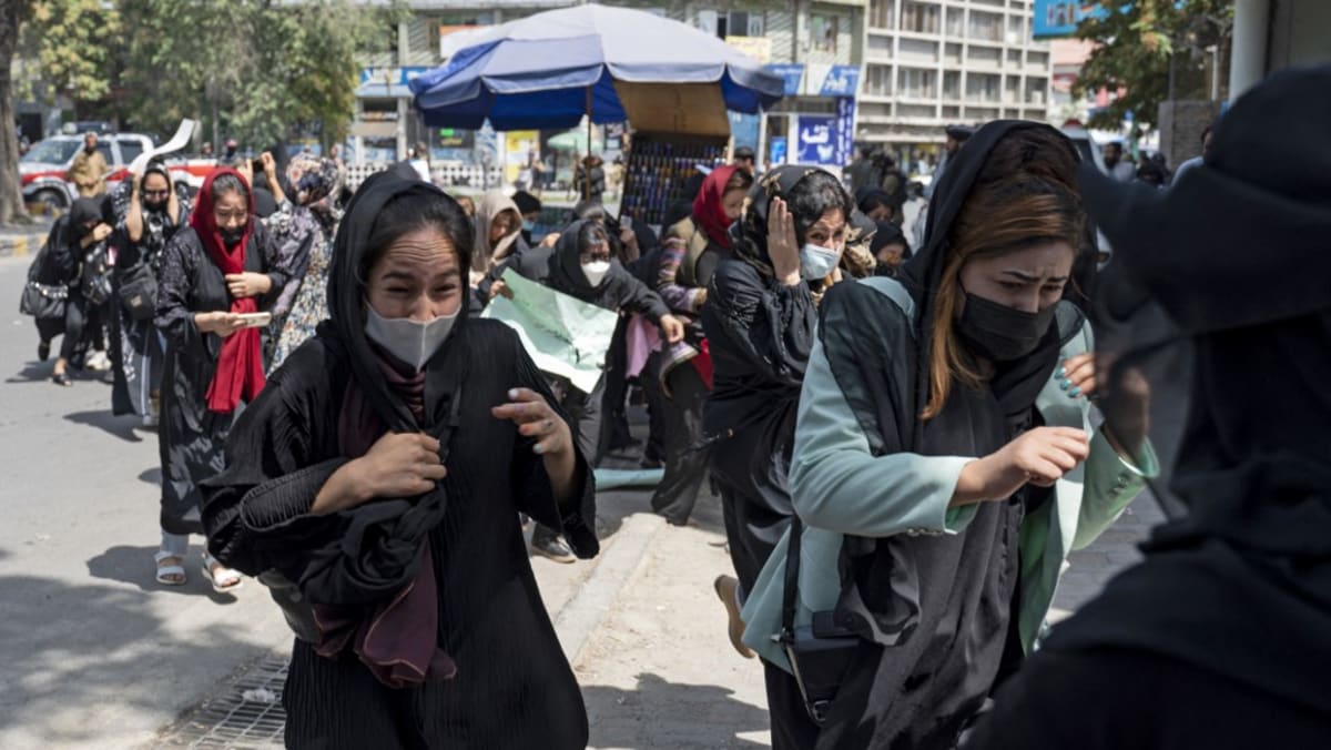 Taliban violently disperse rare women’s protest in Kabul