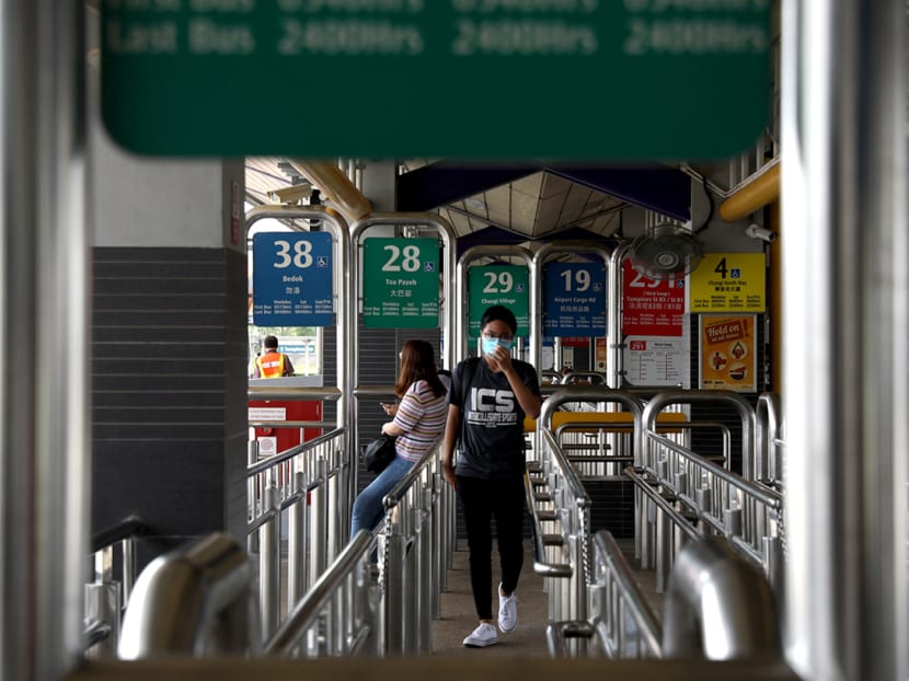 File photo of a bus interchange in Singapore. File photo of a bus interchange in Singapore.