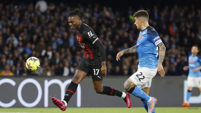Leao strikes twice as Milan humiliate Napoli 4-0 Leao strikes twice as Milan humiliate Napoli 4-0