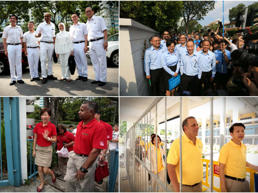 Candidates from the various parties arriving at various Nomination Centres. Photos: Jason Quah, Koh Mui Fong