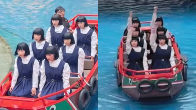 日网红舞团滨海湾“送惊喜” 乘艇跳舞视频破百万点击