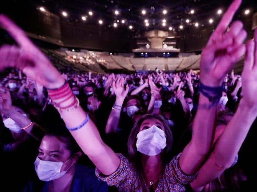 Paris venue hosts indoor rock concert - with masks and virus tests Paris venue hosts indoor rock concert - with masks and virus tests