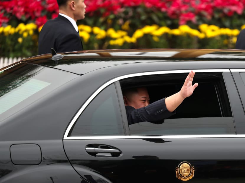North Korea's leader Kim Jong-un sits in his vehicle after arriving at the Dong Dang railway station, Vietnam, at the border with China, February 26, 2019. Photo: Reuters