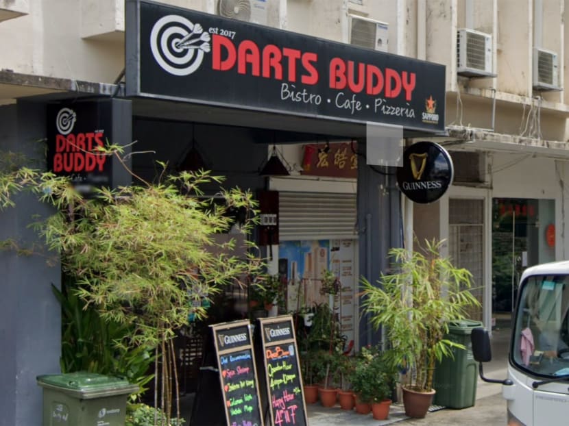 The Darts Buddy bar in Beatty Road was fined S$5,000 in court on Dec 10, 2021.