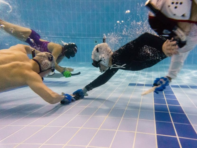 Underwater hockey makes splash in Hong Kong