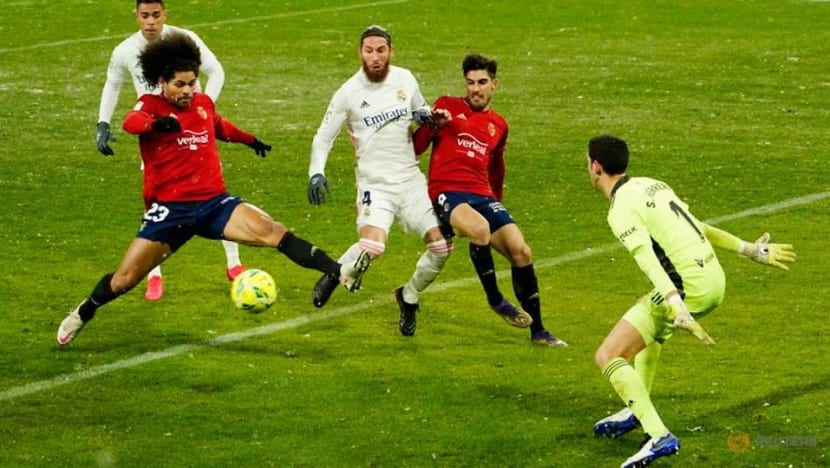 Football: Real Madrid frustrated by Osasuna in freezing conditions Football: Real Madrid frustrated by Osasuna in freezing conditions