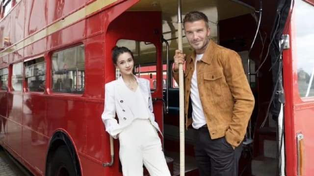 Angelababy、David Beckham世纪同框　澳门街头“约会”超吸睛！