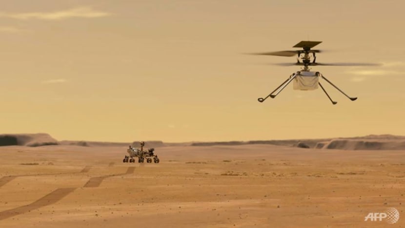 NASA's Mars helicopter takes flight, 1st for another planet