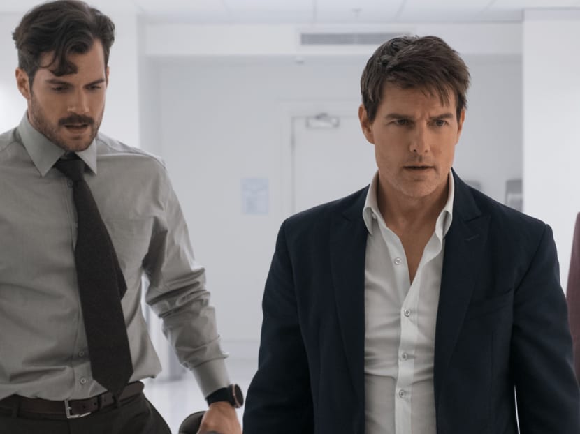 Big trouble: Henry Cavill,  Tom Cruise and Rebecca Ferguson have a mission to accomplish.