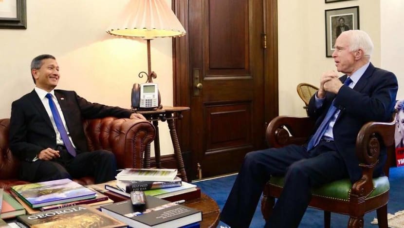 'A real hero': Vivian Balakrishnan pays tribute to late US senator John McCain 'A real hero': Vivian Balakrishnan pays tribute to late US senator John McCain