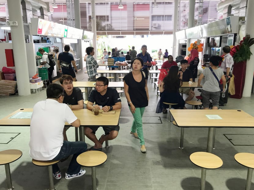 Yishun Park Hawker Centre which opened on Sept 20, 2017, at 51 Yishun Avenue 11. Photo: Esther Leong/TODAY