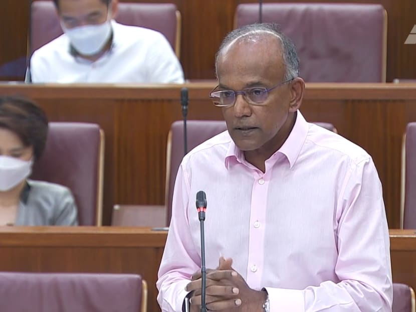 In its article published on Oct 6, 2021, Mothership website misrepresented what Home Affairs Minister K Shanmugam (pictured) had said in Parliament, the Ministry of Home Affairs said.