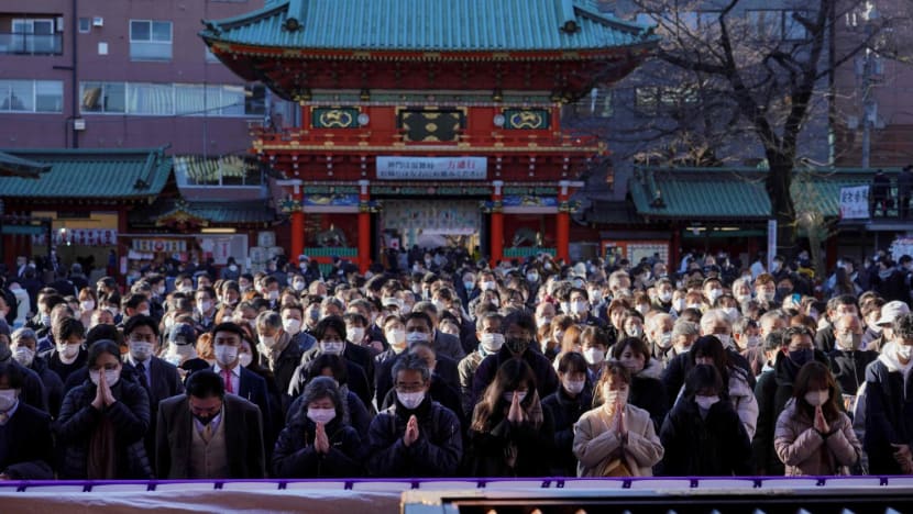 Crowds throng Japanese shrines to pray for good fortune on first business day of 2023