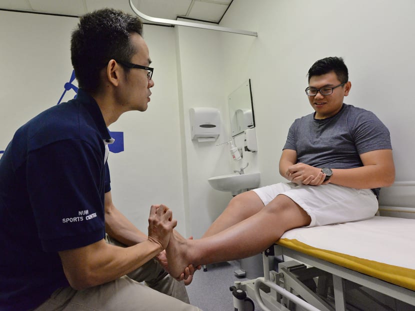 The NUH Sports Centre provides integrated care for sports and exercise-related conditions for recreational and elite athletes, as well as military personnel. Photo: Robin Choo/TODAY