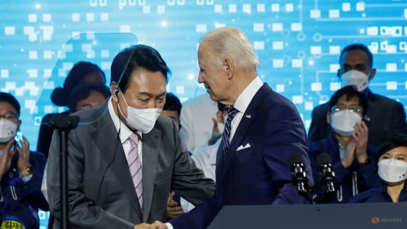 S Korea's Yoon calls for supply chain cooperation as Biden visits Samsung chip plant S Korea's Yoon calls for supply chain cooperation as Biden visits Samsung chip plant
