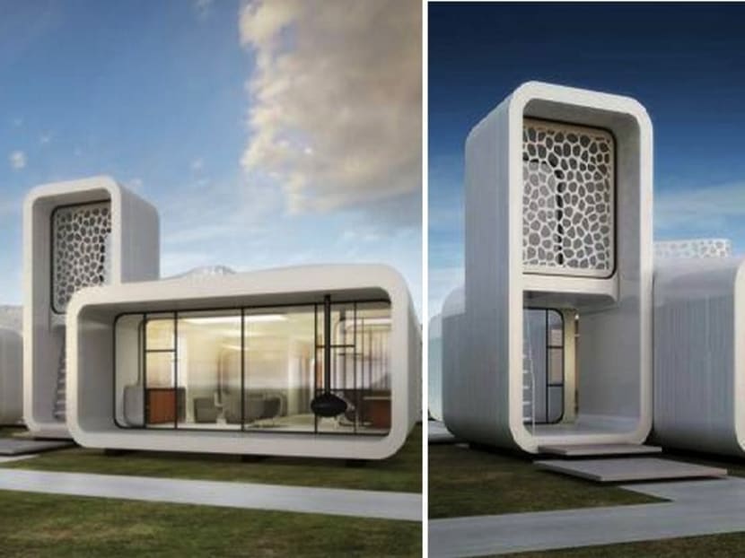 The proposed office building using 3-D printing technology. Photo: 3dprint.com