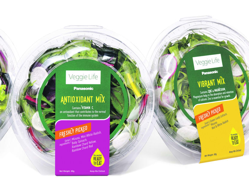 The marketing arm of Panasonic Singapore has lauched the brand's Veggie Life salad mixes which are available at select supermarkets.
