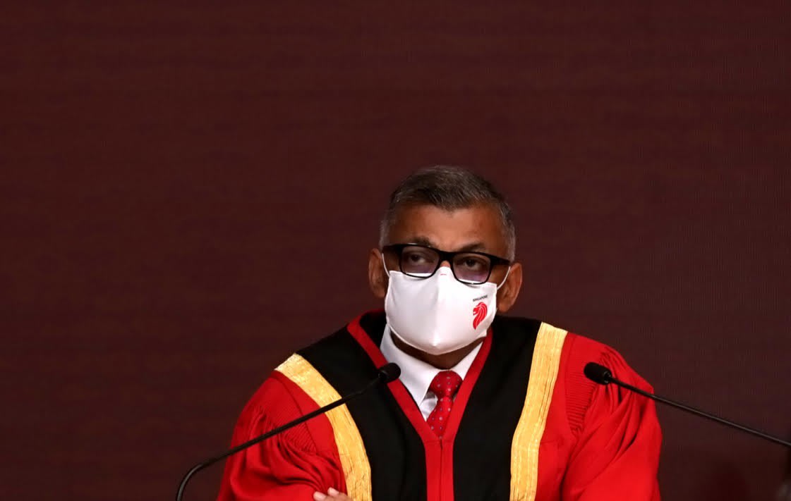 Chief Justice Sundaresh Menon (pictured in 2021) was one of three judges at an appeal hearing on Aug 4, 2022 for a lawsuit filed by 24 death-row prisoners. He spent most of the time explaining the process of cost orders to the inmates. Chief Justice Sundaresh Menon (pictured in 2021) was one of three judges at an appeal hearing on Aug 4, 2022 for a lawsuit filed by 24 death-row prisoners. He spent most of the time explaining the process of cost orders to the inmates.