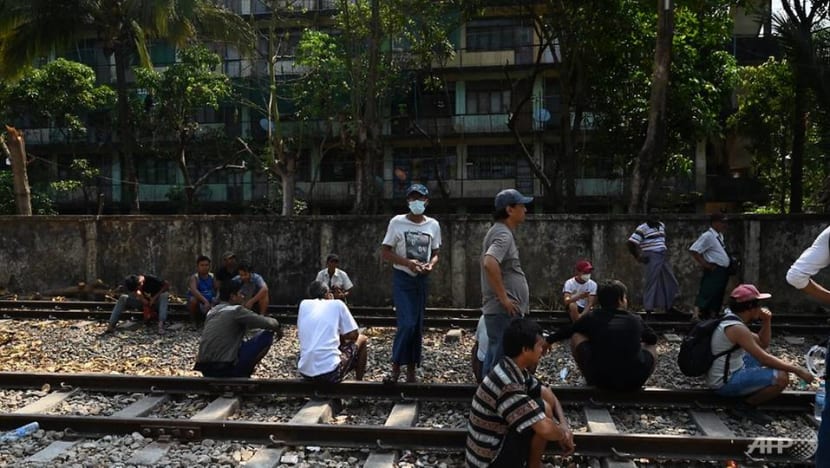 Myanmar security forces storm railway compound targeting striking workers; UN fails to condemn coup Myanmar security forces storm railway compound targeting striking workers; UN fails to condemn coup