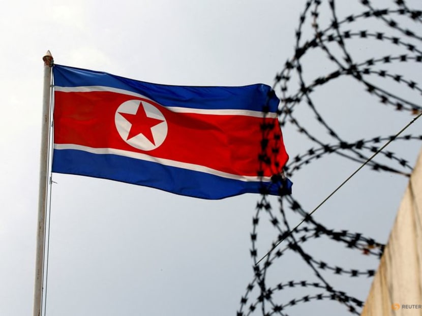 FILE PHOTO: A North Korea flag flutters next to concertina wire at the North Korean embassy in Kuala Lumpur, Malaysia March 9, 2017. REUTERS/Edgar Su/File Photo FILE PHOTO: A North Korea flag flutters next to concertina wire at the North Korean embassy in Kuala Lumpur, Malaysia March 9, 2017. REUTERS/Edgar Su/File Photo