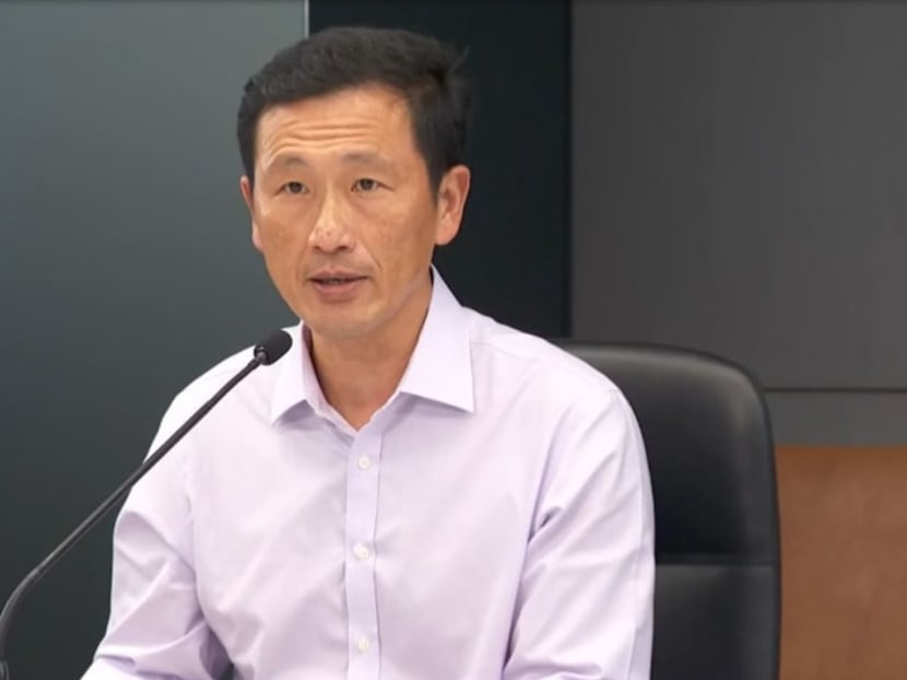 Health Minister Ong Ye Kung speaking to the media on Sept 17, 2021.
