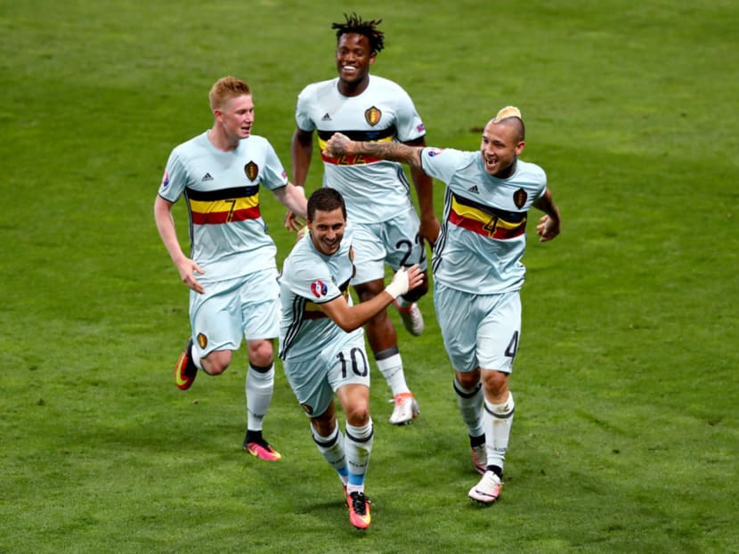 Can Belgium’s top individuals, such as Eden Hazard (number 10), blow Wales apart? Photo: Getty Images