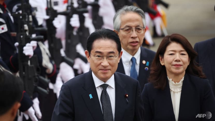 Japan PM Kishida says his 'heart aches' over Korea's colonial-era suffering Japan PM Kishida says his 'heart aches' over Korea's colonial-era suffering