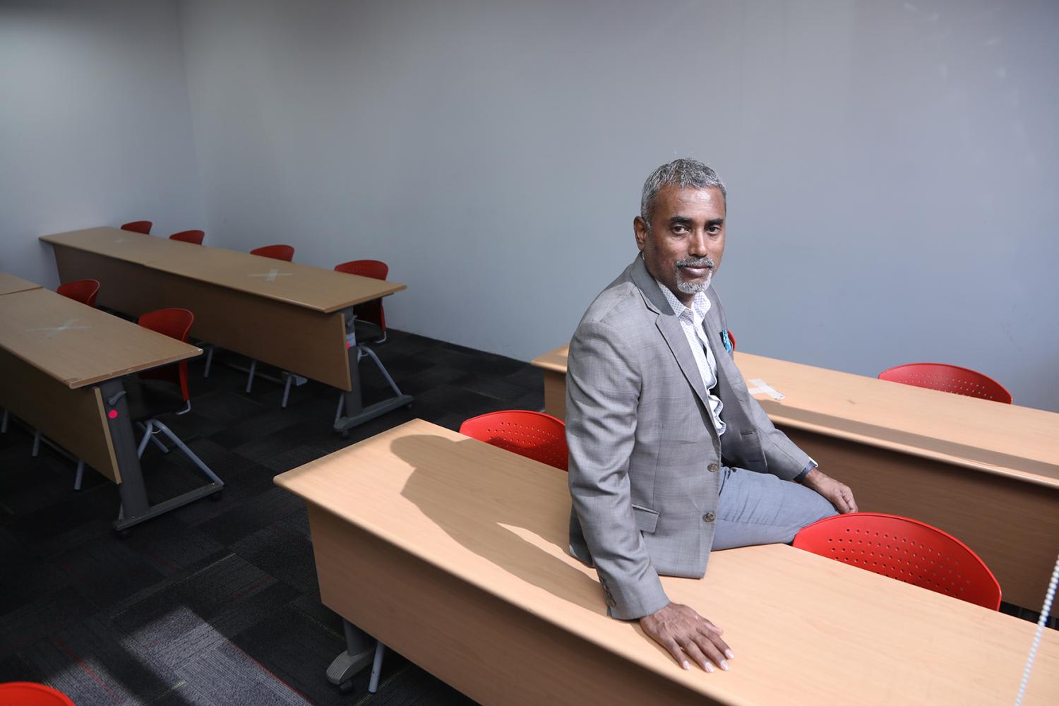 Mr Rathakrishnan Govind, 57, is chief executive officer of London School of Business and Finance, which has been operating in Singapore since 2010. Mr Rathakrishnan Govind, 57, is chief executive officer of London School of Business and Finance, which has been operating in Singapore since 2010.