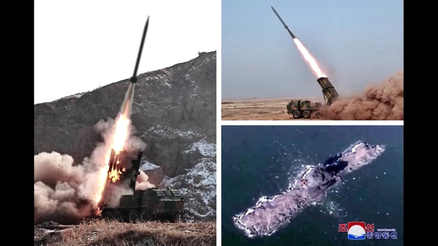 朝鲜成功研发可控火箭炮弹和弹道控制系统