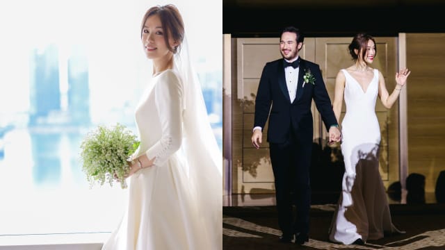 盘点林慧玲婚礼4造型　婚纱简约优雅尽显气质