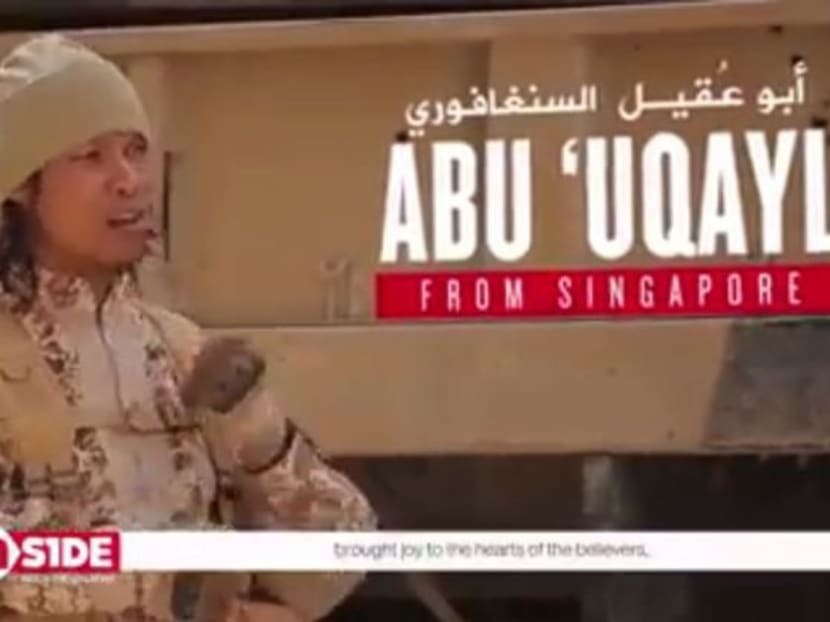 Megat Shahdan bin Abdul Samad, the 39-year-old who recently appeared in an Islamic State (IS) propaganda video under the name Abu ‘Uqayl, was radicalised after he left Singapore to work in the Middle East in early 2014. Photo: Internet Screengrab