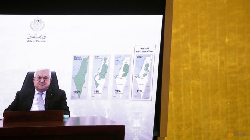 Abbas tells UN Israeli actions could lead to 'one state' Abbas tells UN Israeli actions could lead to 'one state'