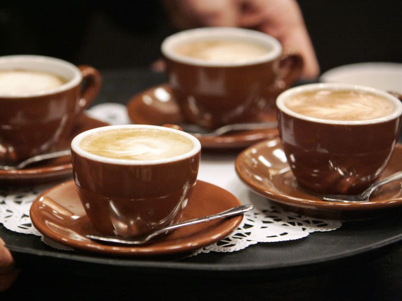 Cups of cappuccinos. Photo: AP.