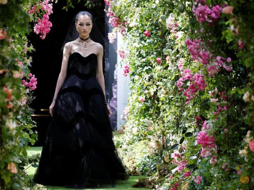 Christian Dior goes back to black for Haute Couture fashion week Christian Dior goes back to black for Haute Couture fashion week
