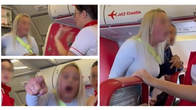 机上打乘客骂空姐强开舱 英女吃罚款终身禁登机