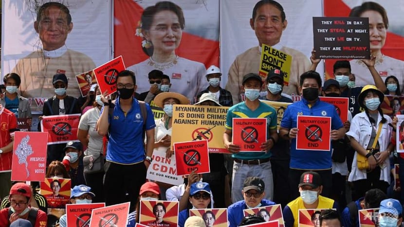 Myanmar protesters gather again after worst day of violence Myanmar protesters gather again after worst day of violence