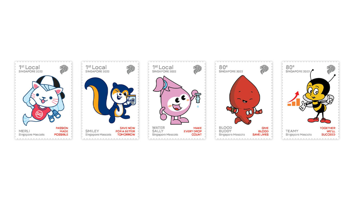 新邮政再推新加坡吉祥物邮票