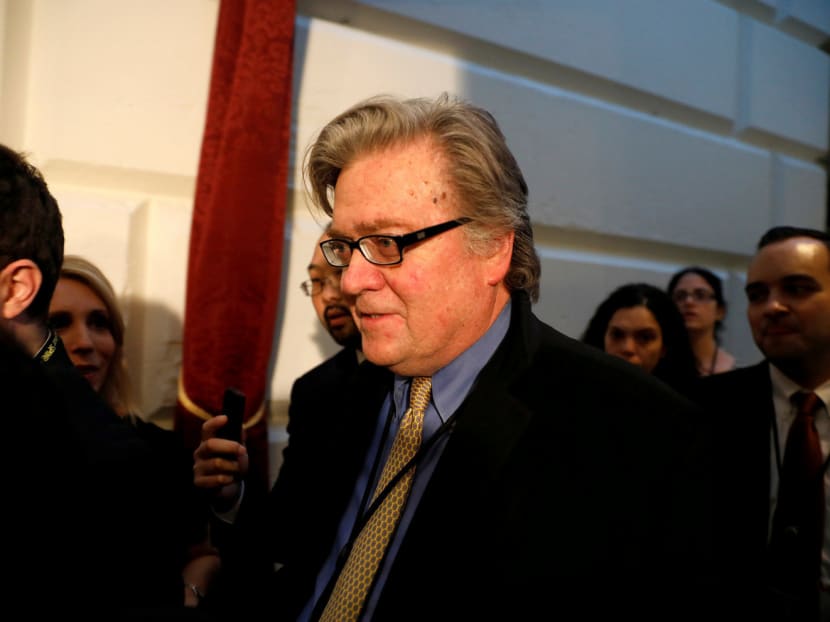 The new order removes Mr Bannon (picture) from the NSC’s principals committee, a move that a senior White House official said was a logical evolution. Photo: Reuters