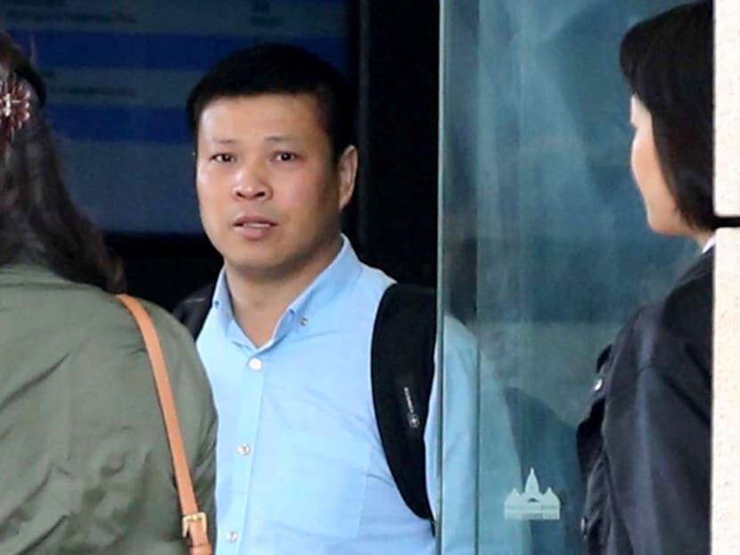 Pan Xuejun, 39, captain of the vessel that transported Singapore military vehicles into Hong Kong appears at West Kowloon Court. Photo: SCMP