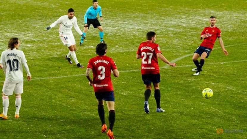 Football: Real Madrid frustrated by Osasuna in freezing conditions Football: Real Madrid frustrated by Osasuna in freezing conditions