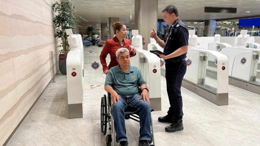 Automated immigration clearance lanes now open to wheelchair users, families at Changi Airport Automated immigration clearance lanes now open to wheelchair users, families at Changi Airport
